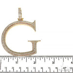 Custom Made Diamond Initial Pendant 68254 - Image 4