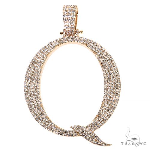 Custom Made Diamond Initial Pendant 68661 - Image 1