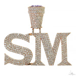 Custom Made Diamond Initial Pendant 69828 - Image 1