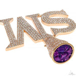 Custom Made Diamond Initial Pendant 69828 - Image 5