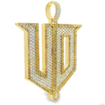 Custom Made Diamond Initial Pendant 70884 - Image 2