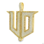 Custom Made Diamond Initial Pendant 70884 - Image 4