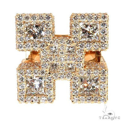 Custom Made Diamond Initial Ring 67910 - Image 1