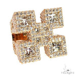 Custom Made Diamond Initial Ring 67910 - Image 2