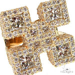 Custom Made Diamond Initial Ring 67910 - Image 3