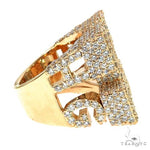 Custom Made Diamond Initial Ring 67910 - Image 4