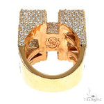 Custom Made Diamond Initial Ring 67910 - Image 5