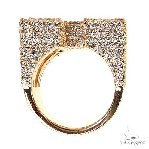 Custom Made Diamond Initial Ring 67910 - Image 6