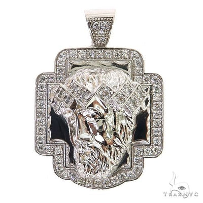 Custom Made Diamond Jesus Pendant 68815 - Image 1