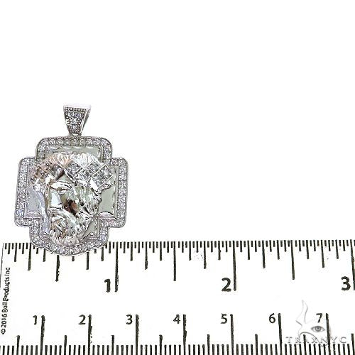 Custom Made Diamond Jesus Pendant 68815 - Image 4