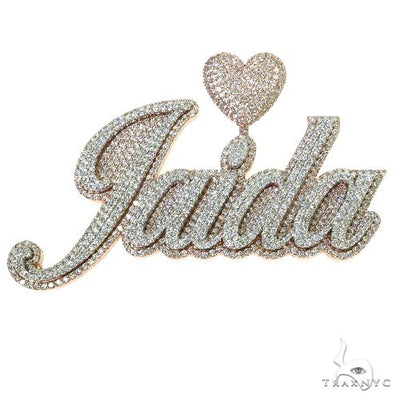 Custom Made Diamond Name Pendant 68821 - Image 1