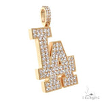 Custom Made Diamond 'LA' Pendant 67524 - Image 2