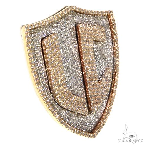 Custom Made Diamond 'LC' Pendant 67882 - Image 2