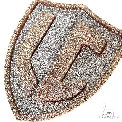 Custom Made Diamond 'LC' Pendant 67882 - Image 3