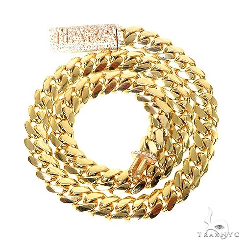 Custom Made Diamond Lock Miami Cuban Link Chain 67242 - Image 4