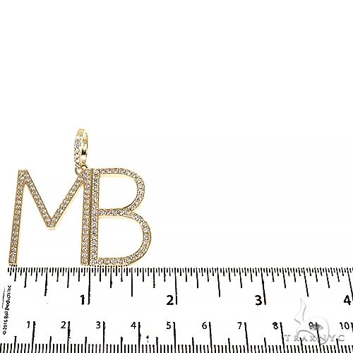 Custom Made Diamond \\'MB\\' Pendant 68020 - Image 5