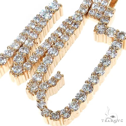 Custom Made Diamond \\\\\\'MJ\\\\\\' Diamond Name Pendant 67500 - Image 3