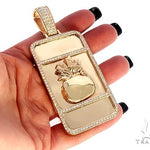 Custom Made Diamond Money Bag Pendant 65480 - Image 5