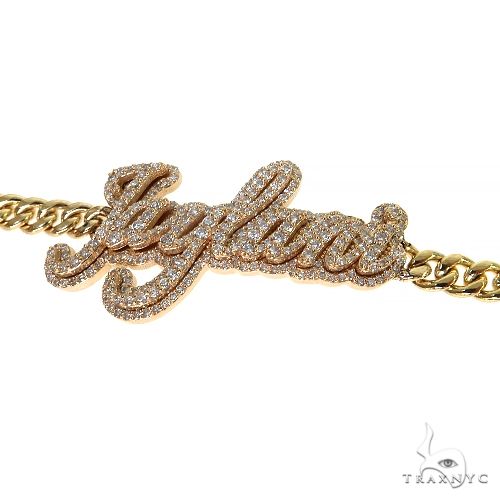 Custom Made Diamond Name Bracelet 68492 - Image 2