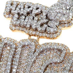 Custom Made Diamond Name Logo Pendant 68660 - Image 3