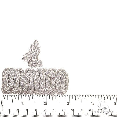 Custom Made Diamond Name Logo Pendant 68718 - Image 5