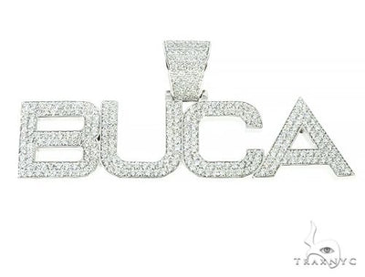 Custom Made Diamond Name Pendant 66072 - Image 1