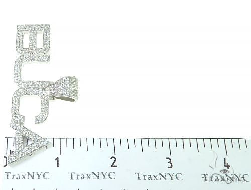 Custom Made Diamond Name Pendant 66072 - Image 7