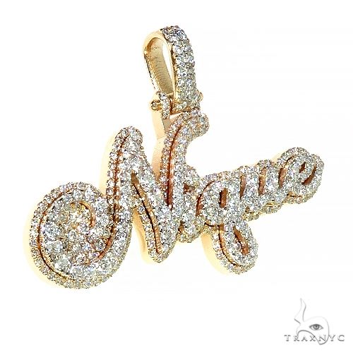 Custom Made Diamond Name Pendant 66598 - Image 2