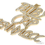 Custom Made Diamond Name Pendant 67075 - Image 3