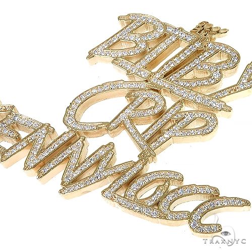 Custom Made Diamond Name Pendant 67075 - Image 3