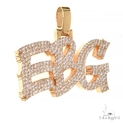 Custom Made Diamond Name Pendant 67391 - Image 2