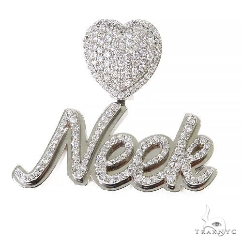 Custom Made Diamond Name Pendant 67445 - Image 1