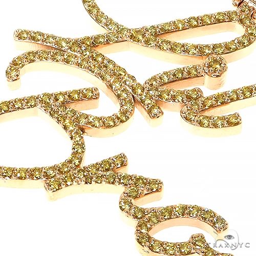 Custom Made Diamond Name Pendant 67450 - Image 3