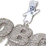 Custom Made Diamond Name Pendant 67563 - Image 3