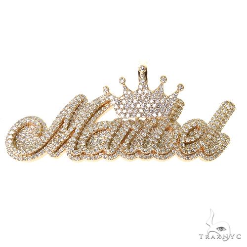 Custom Made Diamond Name Pendant 67652 - Image 1