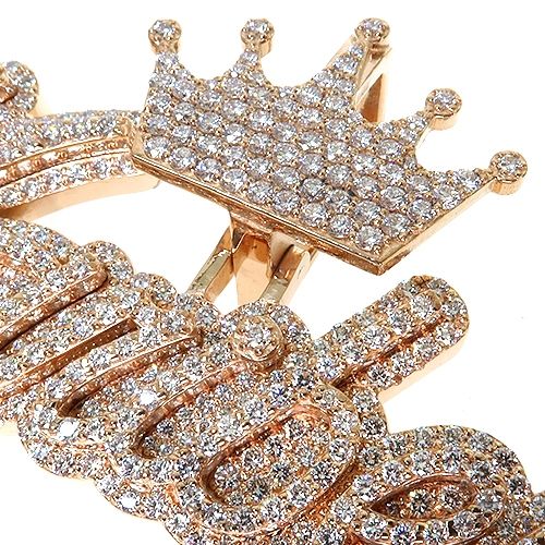 Custom Made Diamond Name Pendant 67652 - Image 3