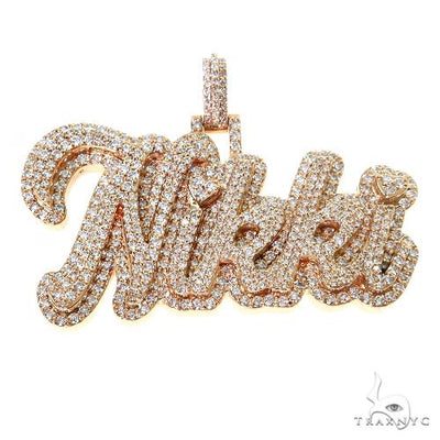 Custom Made Diamond Name Pendant 67662 - Image 1
