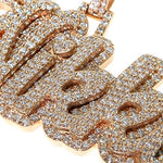 Custom Made Diamond Name Pendant 67662 - Image 3