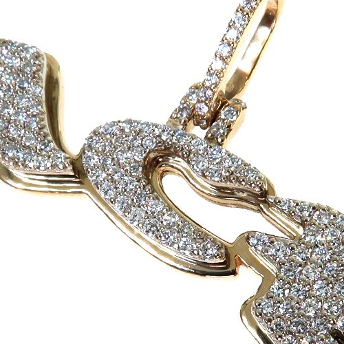 Custom Made Diamond Name Pendant 67712 - Image 3