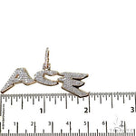 Custom Made Diamond Name Pendant 67712 - Image 6