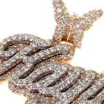 Custom Made Diamond Name Pendant 67771 - Image 3