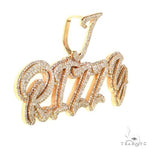 Custom Made Diamond Name Pendant 67802 - Image 2