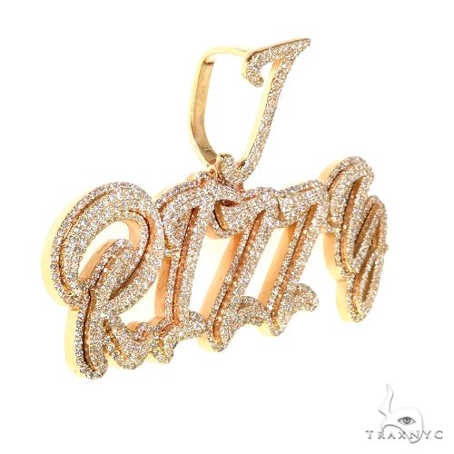 Custom Made Diamond Name Pendant 67802 - Image 2