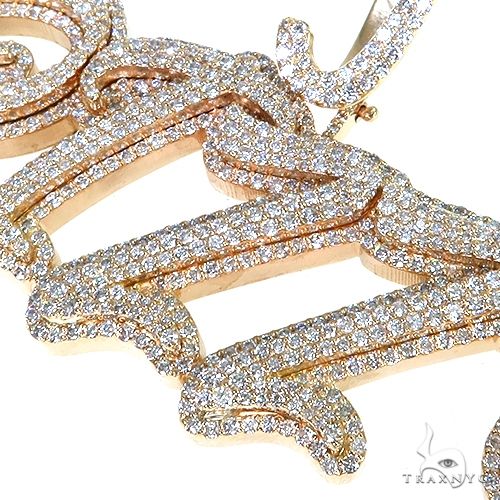 Custom Made Diamond Name Pendant 67802 - Image 3