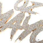 Custom Made Diamond Name Pendant 67806 - Image 3