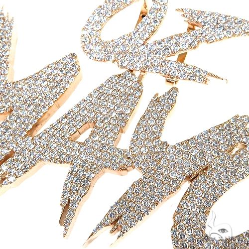 Custom Made Diamond Name Pendant 67806 - Image 3