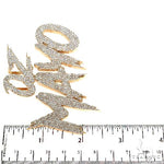 Custom Made Diamond Name Pendant 67806 - Image 6