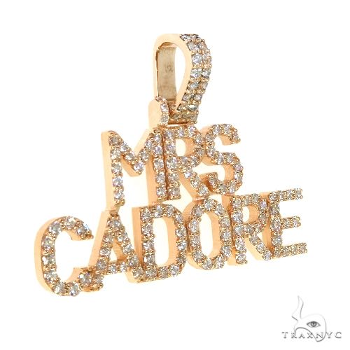 Custom Made Diamond Name Pendant 67858 - Image 2