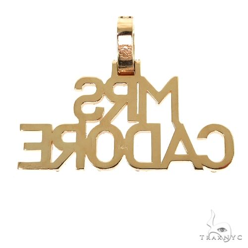 Custom Made Diamond Name Pendant 67858 - Image 4