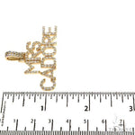 Custom Made Diamond Name Pendant 67858 - Image 6